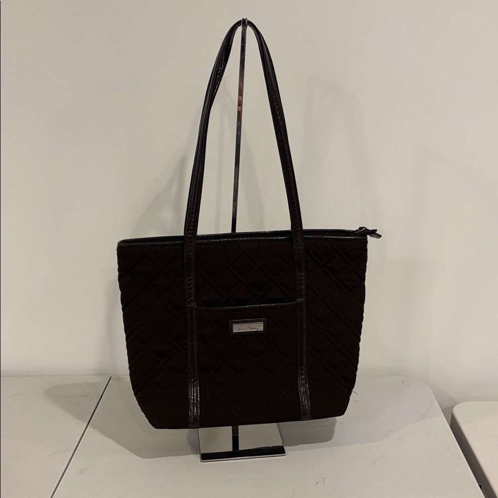 Vera Bradley Brown Quilted Tote Bag